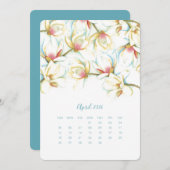 April Stand-alone Calendar Magnolia Menu (Voorkant / Achterkant)