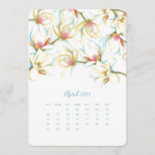 April Stand-alone Calendar Magnolia Menu (Voorkant)