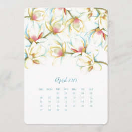 April Stand-alone Calendar Magnolia Menu
