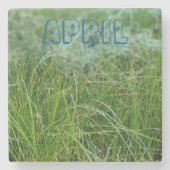 april stenen onderzetter (Voorkant)