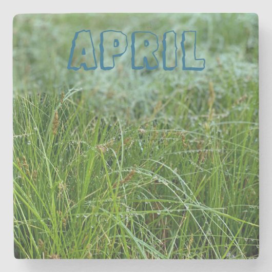 april stenen onderzetter (Voorkant)