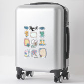 April stickerblad – Regenachtige dagen Sticker (Koffer)