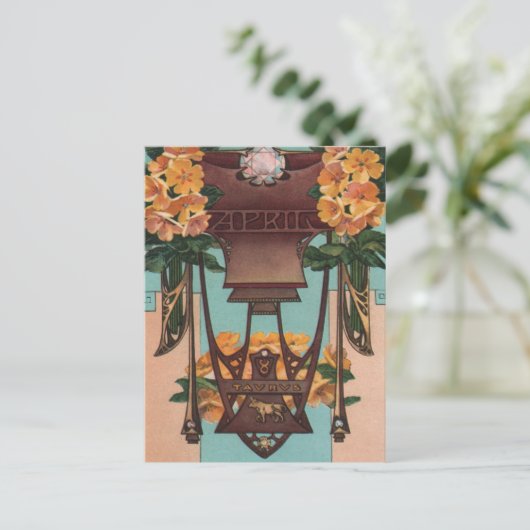 April - Taurus Briefkaart (Staand voorkant)