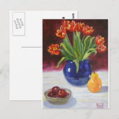 April Tulpen Briefkaart (Voorkant / Achterkant)