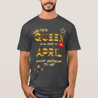 April Verjaardag 4 T-shirt