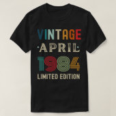 April Verjaardag 7 T-shirt (Design voorkant)
