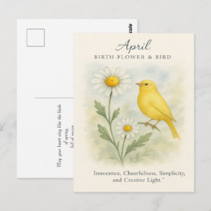 April Verjaardag Bijbelvers Kruis en Opstanding  Briefkaart