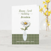 April Verjaardag Geboorte Maand Bloem Daisy Kaart (Gele Bloem)