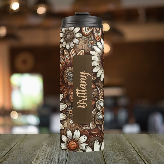 April Verjaardag Maand Bloem Daisy 16 oz Thermosbeker