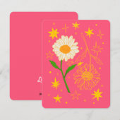 April Verjaardag Maand Kaart (Daisy) (Voorkant / Achterkant)