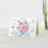 April Verjaardag Narcis Geboortemaand Bloem Kaart (Voorkant)