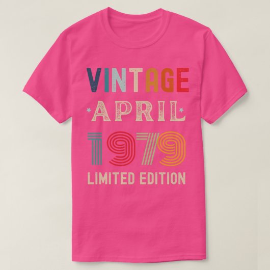 April Verjaardagscadeau 10 T-shirt (Design voorkant)