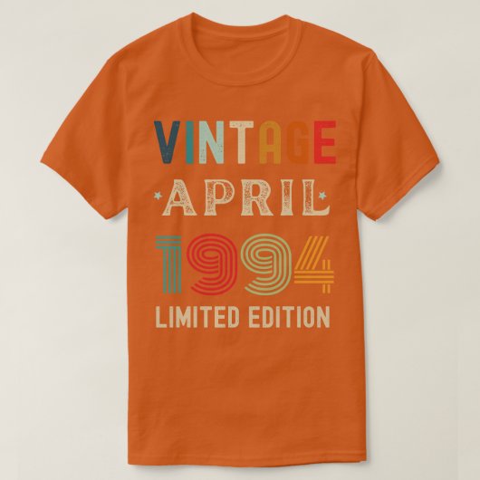 April Verjaardagscadeau 14 T-shirt (Design voorkant)