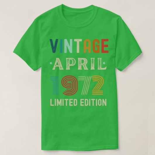 April Verjaardagscadeau 21 T-shirt (Design voorkant)