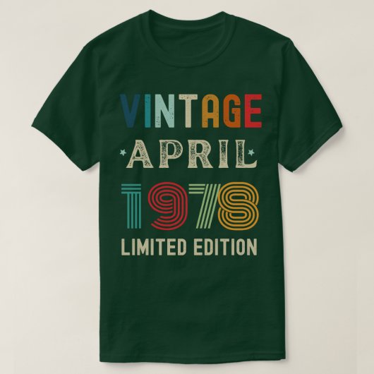 April Verjaardagscadeau 27 T-shirt (Design voorkant)