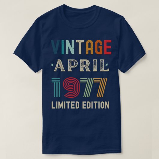 April Verjaardagscadeau 28 T-shirt (Design voorkant)
