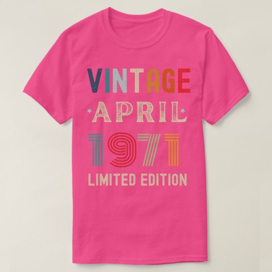 April Verjaardagscadeau 30 T-shirt (Design voorkant)