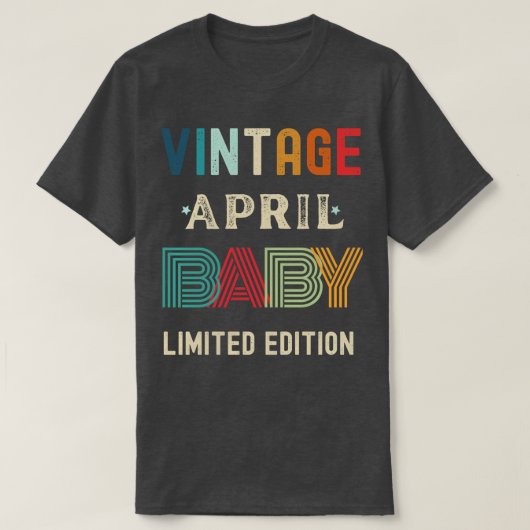 April Verjaardagscadeau 34 T-shirt (Design voorkant)