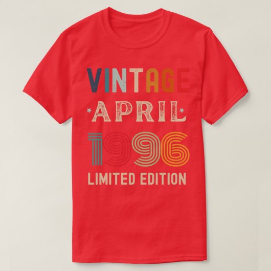 April Verjaardagscadeau 36 T-shirt (Design voorkant)