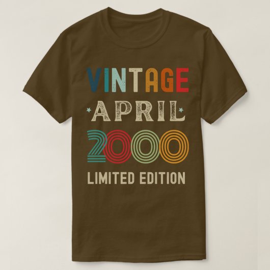 April Verjaardagscadeau 37 T-shirt (Design voorkant)