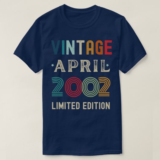 April Verjaardagscadeau 4 T-shirt (Design voorkant)