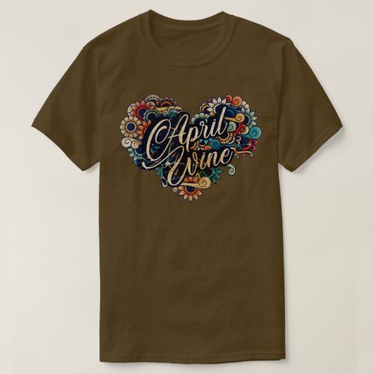 April Wine VIGNETTE  KLEUR T-shirt (Design voorkant)