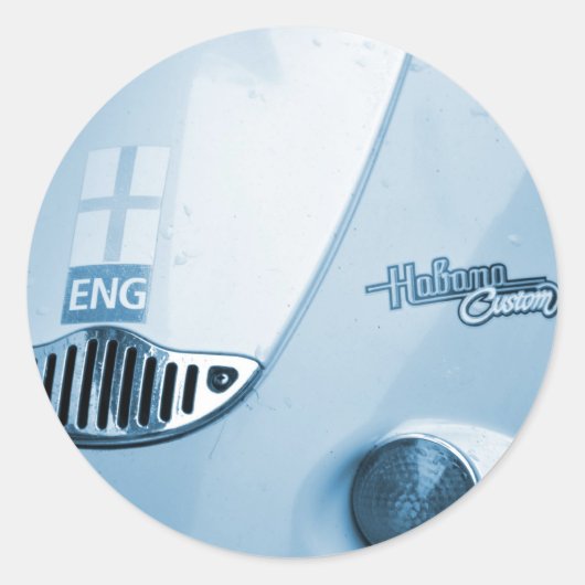 Aprilia Habana Scooter Ronde Sticker (Voorkant)