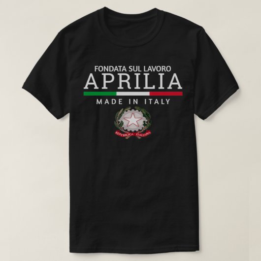 Aprilia Italië T-shirt (Design voorkant)