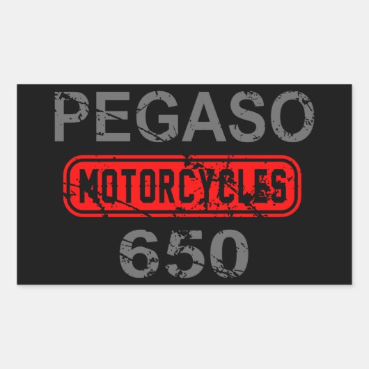 Aprilia Pegaso 650 Rechthoekige Sticker (Voorkant)