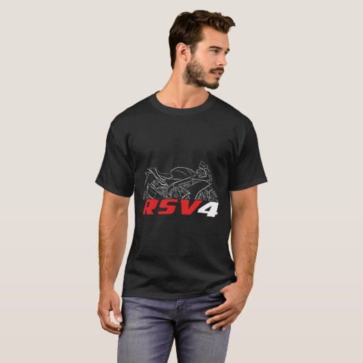 Aprilia RSV4 2015-2018 T-shirt (Voorkant volledig)