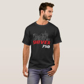 Aprilia Shiver 750 2010-2017 T-shirt (Voorkant volledig)