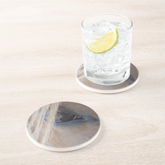 April's oog zandsteen onderzetter (Zijkant)