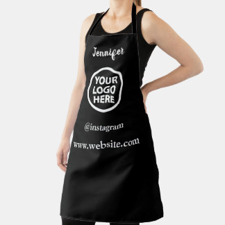 aprin Custom Logo | Zwarte Apron Schort