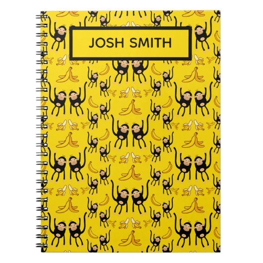 Aprint met Aapje en Banaan Notitieboek (Voorkant)