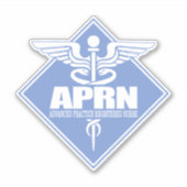 APRN-diamant (Advance Practice Registered Nurse) Sticker (Voorkant)