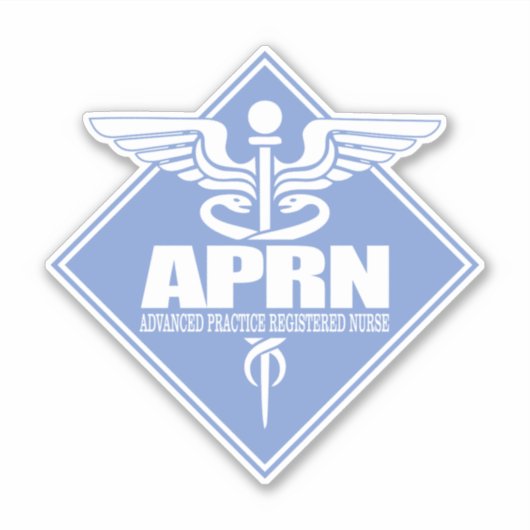 APRN-diamant (Advance Practice Registered Nurse) Sticker (Voorkant)