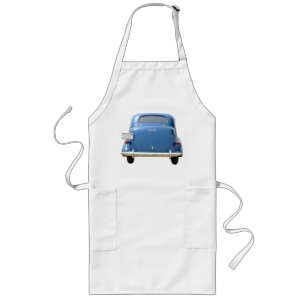 Apron, 1940s Chevy Apron (lange stijl) Lang Schort