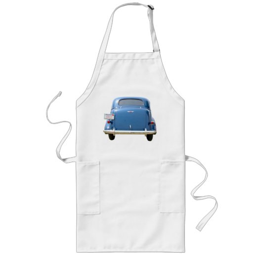 Apron, 1940s Chevy Apron (lange stijl) Lang Schort (Voorkant)