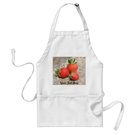 Apron aardbei standaard schort (Voorkant)