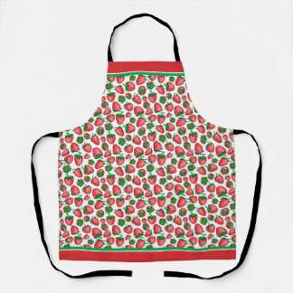 Apron aardbeien schort