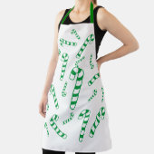 Apron (ao) - Groen gestreept snoepriet Schort (Insitu)