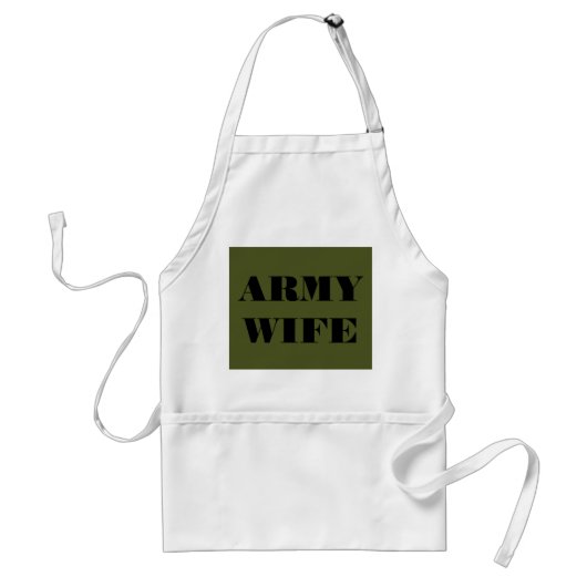 Apron Army Wife Standaard Schort (Voorkant)