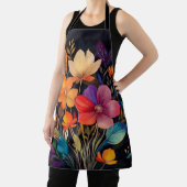 APRON - Beautiful & Colorful Floral Design Schort (Insitu)