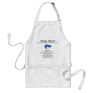 Apron "Blue Matuka-Cruel Trout" Standaard Schort
