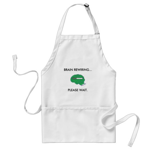 Apron "BRAIN REWIRING" Standaard Schort (Voorkant)