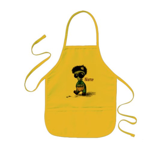 Apron Child's Craft Kinder schilderen Koken genaam Kinder Schort (Voorkant)