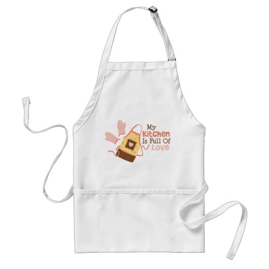 Apron en Oven Mitts Standaard Schort (Voorkant)