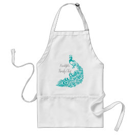 Apron_Family Chef_Peacock-Name_Sjabloon Standaard Schort