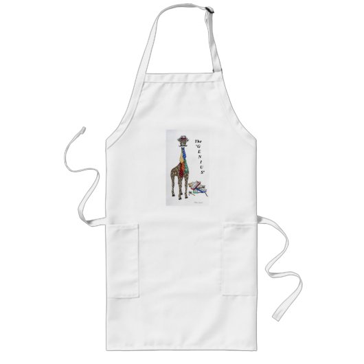 Apron for Men - "The GENIUS" Lang Schort (Voorkant)
