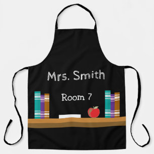 Apron gepersonaliseerde leraar in Faux-alkboard Schort